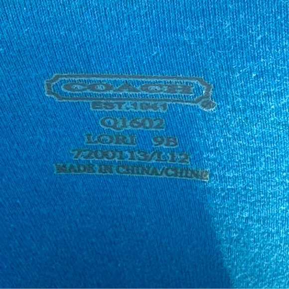 Coach Lori Blue Tall Rain Rubber Boots, Size 9, Women's - Picture 9 of 12